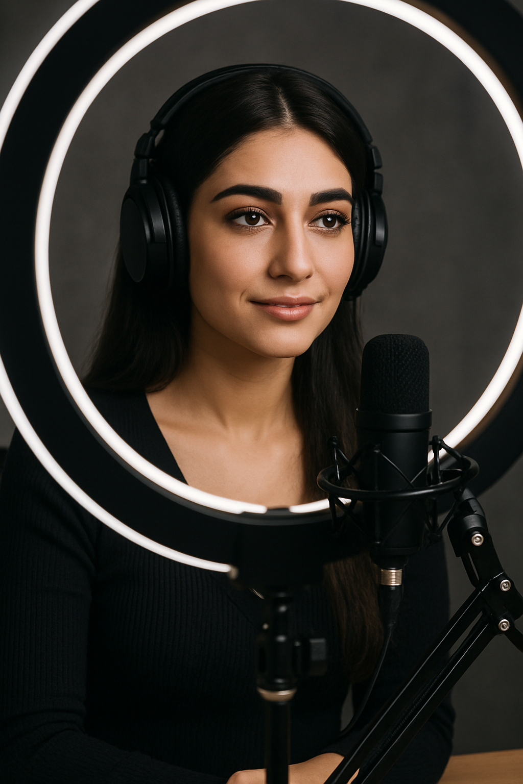 Aylin qulaqlıqla dinləyir